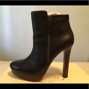 Coach Black high heeled bootie